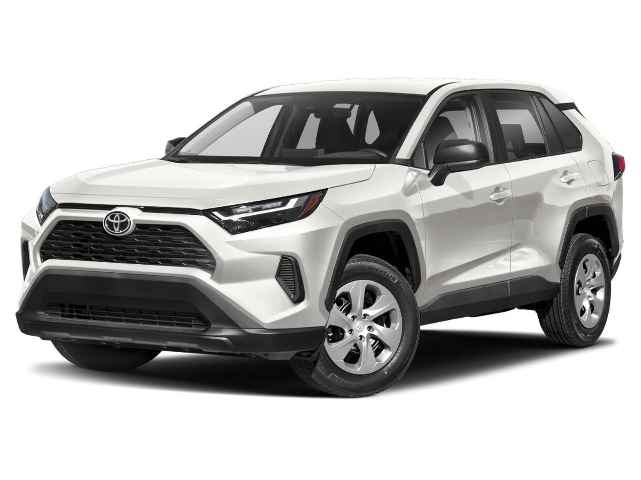 2024 Toyota RAV4 LE in White — front three-quarter view